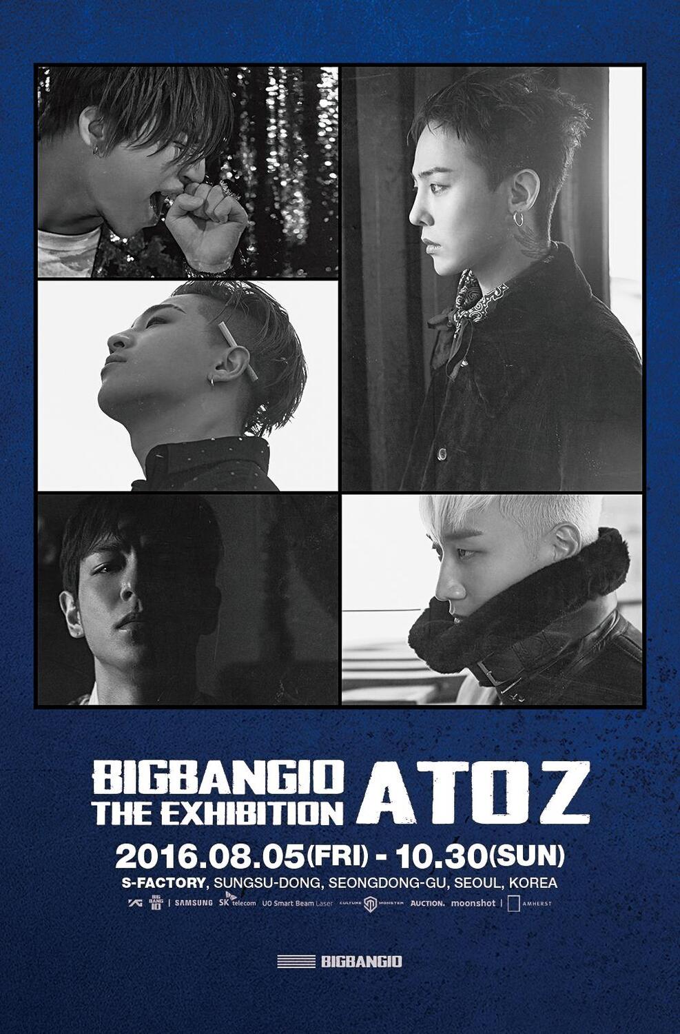 빅뱅 - BIGBANG10 THE EXHIBITION: A TO Z POSTER SET [ 포스터7장 (각 멤버별1장 + 단체2장]